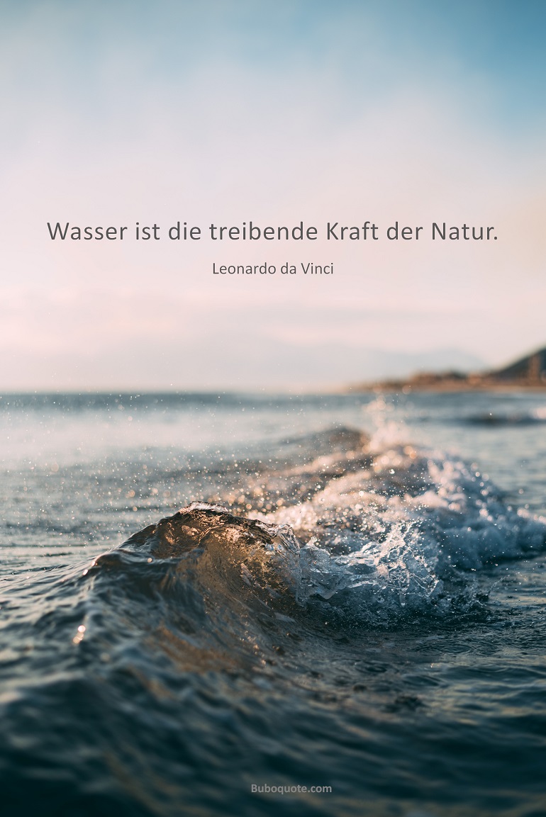Wasser ist die treibende Kraft der Natur.