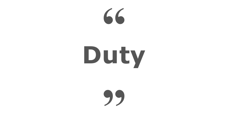 Quotes for: duty