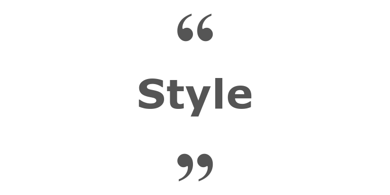 Quotes for: style