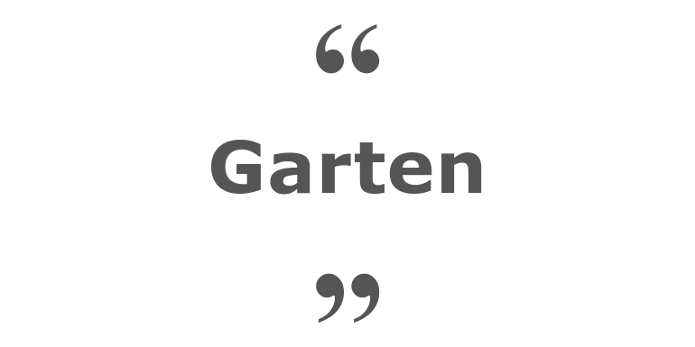 Zitate zum Thema: Garten